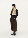 INTO THE EAST 25 Autumn/Winter Dark Moss Green V-Neck Corduroy Vest/Tapered Casual Pants ITE-E1DGAW040GR20PT-LV (E1DGAW032GR20VE)